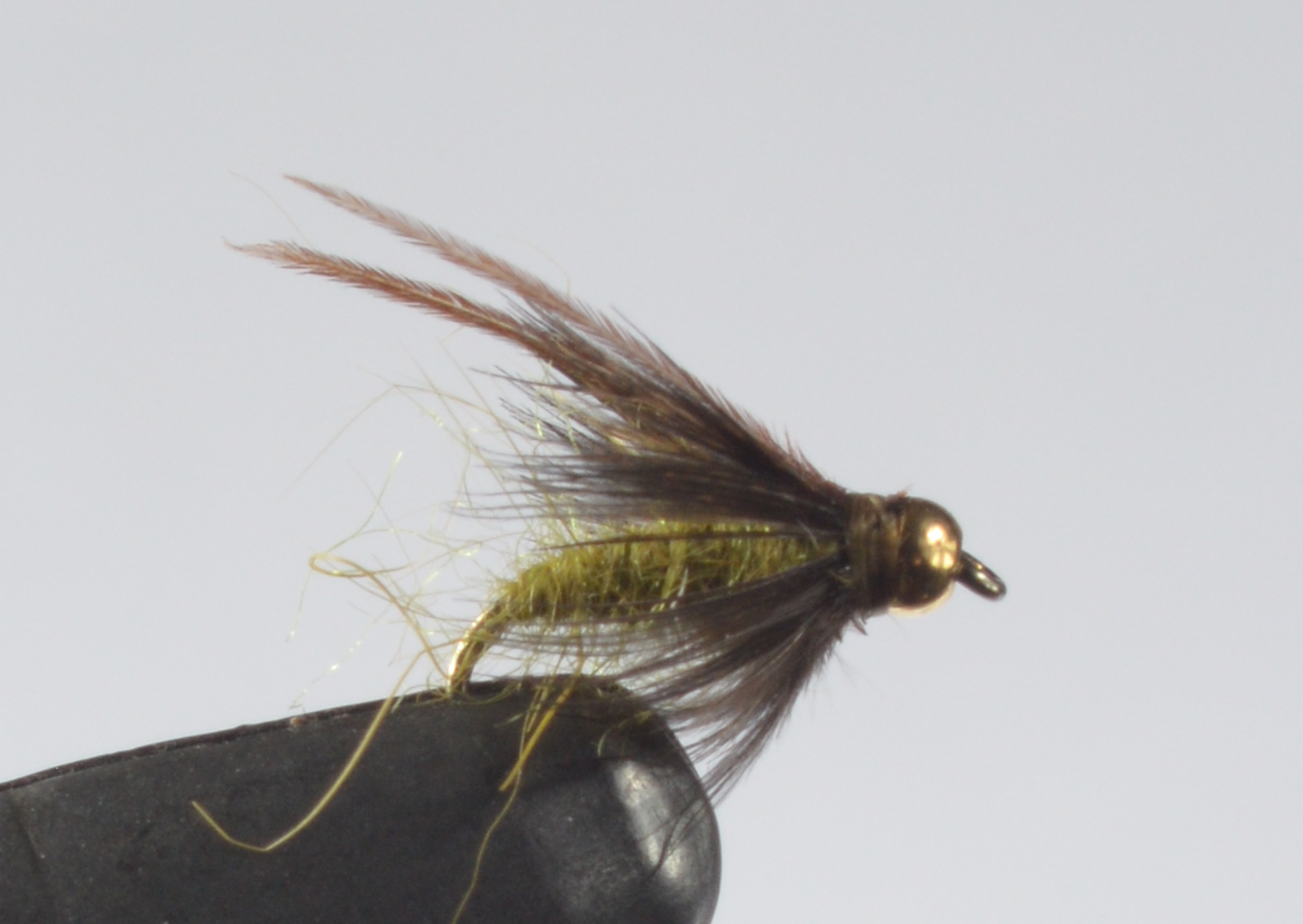 olive caddis fly pattern